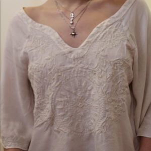 Bohemian cream top